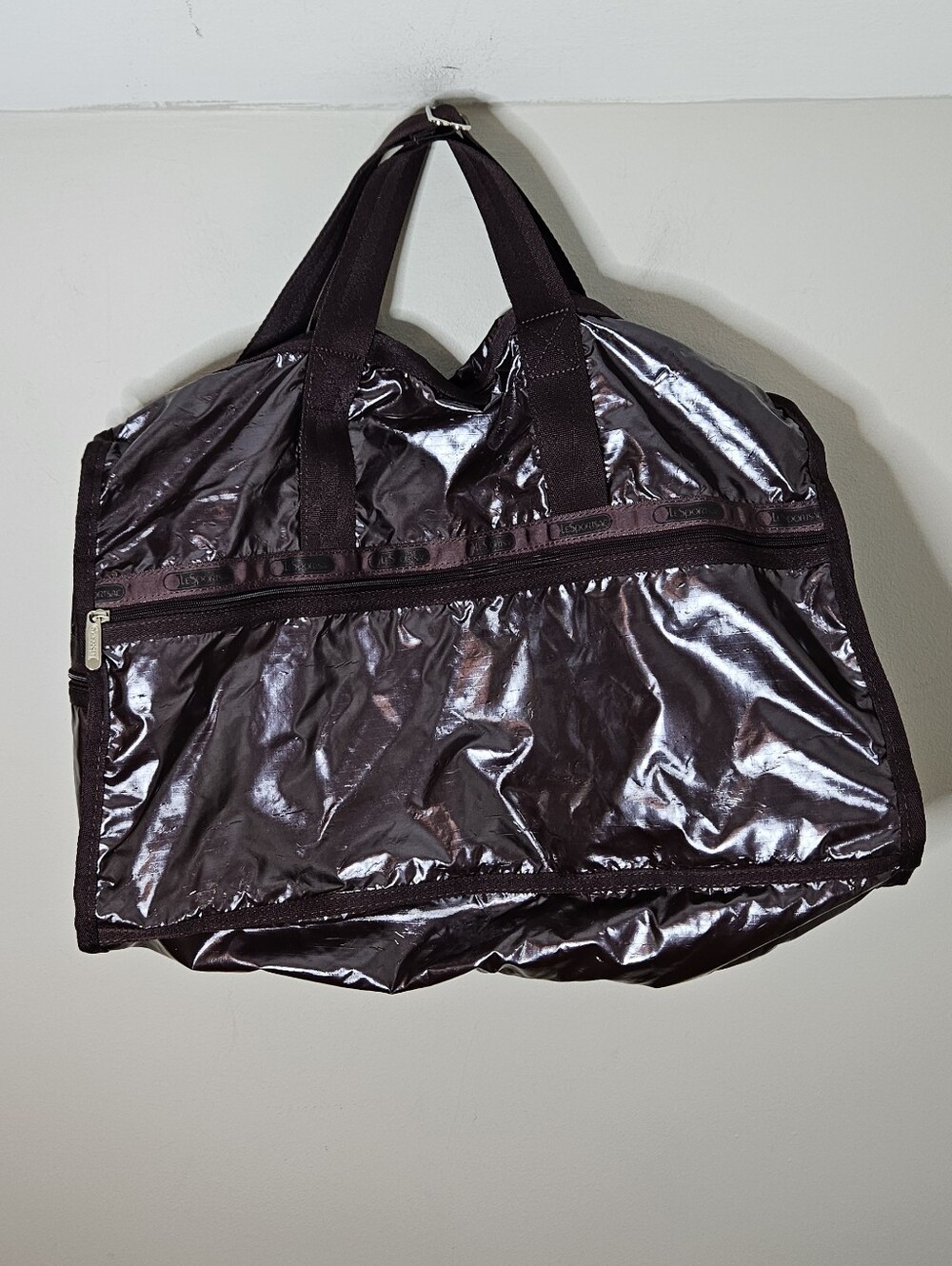 Lesportsac Weekender Duffel Bag Cherry Shine Ripstop Shoulder Strap